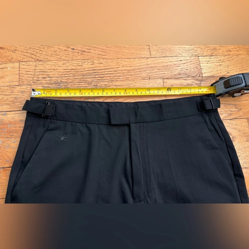 Spider cotton blend black Pants adjustable waist Waist sz 30-32